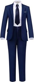 img 3 attached to 👶 Toddler Wedding Attire: Boys' Clothing Bearer Outfit Suits & Sport Coats