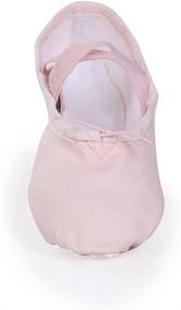 img 2 attached to STELLE Canvas Ballet Slipper Shoes for Toddler Girls at Athletic