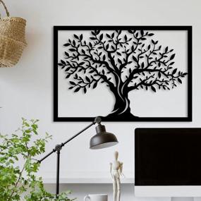 img 2 attached to Decorate Your Home With LaModaHome'S Stunning Metal Wall Art Tree Of Life - Perfect For Any Room In The House!