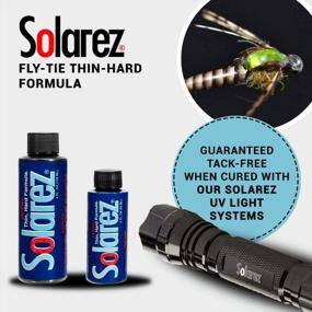 img 1 attached to Hard As Nails: Maximize Your Fly Tying Abilities With SOLAREZ'S Thin Hard Formula UV Cure Resin (4 Oz Bottle) - Made In The USA