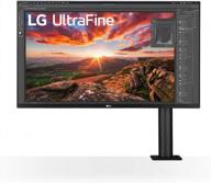 discover the lg 32bn88u-b ultrafine 4k ergonomic monitor with 120hz and usb hub logo