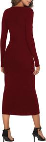 img 1 attached to Cmz2005 Womens Button Sleeve Bodycon Women's Clothing via Dresses