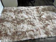 img 1 attached to Black Soft Shag Faux Fur 3X5 Area Rug Non-Slip Plush Fluffy Comfy Rugs For Bedroom Living Room Babys Care Crawling Carpet review by Zachary Jackson
