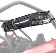 👜 high-quality utv roll cage organizer camo: kemimoto upgrade rear storage bag gear with reflective strip, ideal for pioneer, talon, ranger rzr & more full size utvs логотип