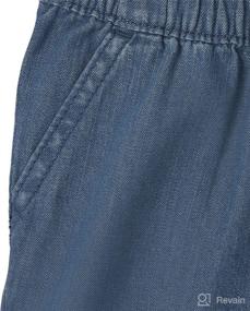 img 2 attached to 👖 Explore Adorable Denim Pull on Shorts for Baby and Toddler Girls at The Children's Place