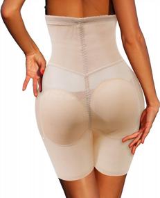 img 2 attached to High-Waisted Women'S Body Shaper With Hip And Thigh Padding For Tummy Control And Butt Lifting: Slimming Panties And Thigh Slimmer Shapewear