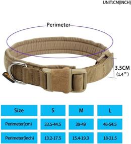 img 3 attached to 🐾 Top-Quality Adjustable Military Dog Collar by EXCELLENT ELITE SPANKER - Quick Release Nylon, Soft Padded for Small to Medium Dogs