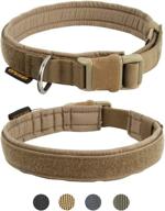 🐾 top-quality adjustable military dog collar by excellent elite spanker - quick release nylon, soft padded for small to medium dogs логотип