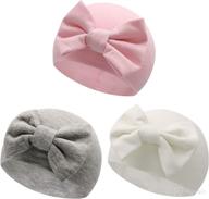 👶 sarfel newborn baby hats for girls - 0-6 months infant beanies - cotton hospital hat for baby girl logo