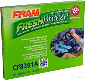 img 2 attached to FRAM Fresh Breeze CF8391A Cabin Air Filter with Arm & Hammer Baking Soda - Enhanced Air Quality for Select GM Vehicles