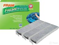 fram fresh breeze cf8391a cabin air filter with arm & hammer baking soda - enhanced air quality for select gm vehicles logo