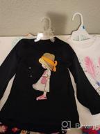 img 1 attached to Cotton Graphic Crewneck Sleeve T-Shirts for Girls' Tops, Tees & Blouses review by Belinda Rivas
