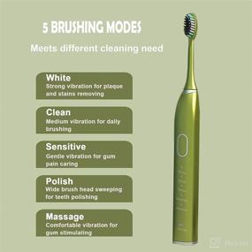 img 3 attached to 🦷 Advanced Sonic Electric Toothbrush: Waterproof & Rechargeable - Your Oral Health Solution
