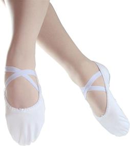 img 2 attached to Danzcue Child Canvas Ballet Slipper Girls' Shoes ~ Athletic