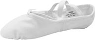 danzcue child canvas ballet slipper girls' shoes ~ athletic logo