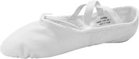 img 3 attached to Danzcue Child Canvas Ballet Slipper Girls' Shoes ~ Athletic