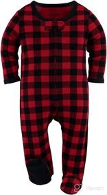 img 2 attached to 👶 The Peanutshell Footed Baby Sleepers: Buffalo Plaid & Woodland Styles, Newborn to 12 Months, for Boys and Girls