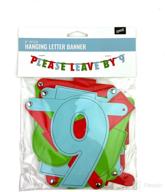 vibrant 30 watt party banner - 'please leave by 9': perfect decoration for theme parties, graduations, birthdays, housewarmings, and more! логотип