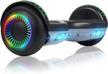 6.5" self-balancing hoverboard scooter with bluetooth speaker, led lights for kids - felimoda logo