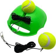 плинтус для самостоятельного обучения теннису: улучшите свою игру с помощью тренажера taktzeit и 2 мячей для струн логотип