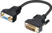 benfei dvi-i 24+5 to vga male/female adapter w/ gold plated cord logo
