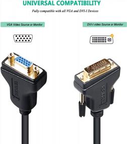 img 2 attached to Benfei DVI-I 24+5 To VGA Male/Female Adapter W/ Gold Plated Cord