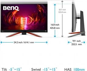 img 1 attached to 🖥️ Enhanced Gaming Experience with BenQ EX2710S: FreeSync Optimization, Adjustable 1920X1080, 165Hz, Built-In Speakers