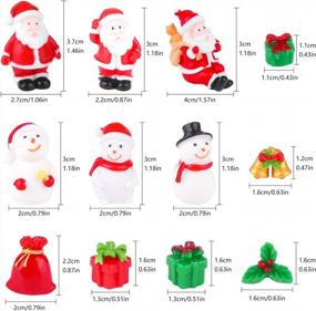 img 2 attached to Украсьте свою рождественскую деревню мини-деревьями и праздничными украшениями KUUQA — набор из 29 предметов!