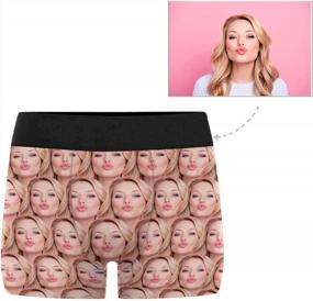 img 3 attached to Personalized Men'S Funny Face Boxer Shorts With Photo - Sizes XS-XXXL
