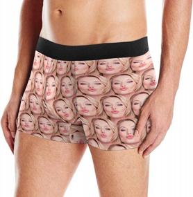 img 2 attached to Personalized Men'S Funny Face Boxer Shorts With Photo - Sizes XS-XXXL