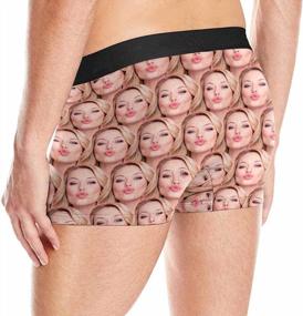 img 1 attached to Personalized Men'S Funny Face Boxer Shorts With Photo - Sizes XS-XXXL