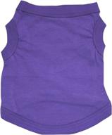 stylish and comfortable large purple dog shirt - petitebella plain single color puppy shirt логотип