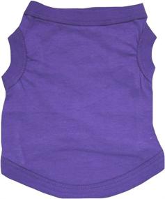 img 3 attached to Stylish and Comfortable Large Purple Dog Shirt - Petitebella Plain Single Color Puppy Shirt