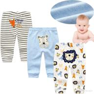 cute baby pants: kiddiezoom newborn pants for boys and girls - comfy and stylish cotton trousers логотип