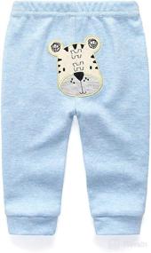 img 2 attached to Cute Baby Pants: Kiddiezoom Newborn Pants for Boys and Girls - Comfy and Stylish Cotton Trousers