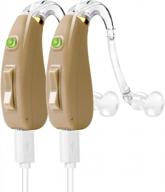 banglijian rechargeable ziv-201 hearing aid: digital noise reduction, feedback cancellation – small size (2 units) logo