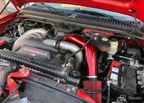 img 1 attached to 🚗 Red Smileracing 6.0 Cold Air Intake Kit for 2003-2007 Ford F250 F350 Excursio 6.0L Powerstroke Diesel