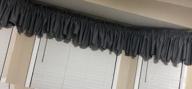 img 1 attached to Enhance Your Home Privacy And Style With H.VERSAILTEX 4 Panels Blackout Scalloped Valance Curtains, 52" W X 18" L – Dove Gray review by Aretha May