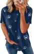 women's short sleeve crewneck shirts: stylish, loose fit & casual tee t-shirt! logo