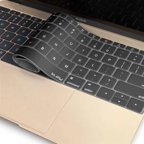 img 2 attached to Matte Black Hardshell Case And Keyboard Cover For MacBook 12 Inch A1534 With Retina Display By Kuzy