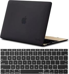 img 4 attached to Matte Black Hardshell Case And Keyboard Cover For MacBook 12 Inch A1534 With Retina Display By Kuzy