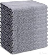 🧽 arkwright microfiber car cleaning cloths (16x16, 12-pack) - premium auto detailing towels for polishing, washing, and drying (grey) logo