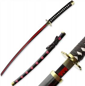 img 4 attached to Authentic Carbon Steel Cosplay Swords - Roronoa Zoro, Shusui, Wado Ichimonji & More | RENGENG