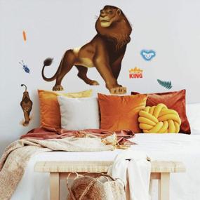 img 4 attached to Transform Your Room With The Mighty Simba - The Lion King Peel And Stick Wall Decals By RoomMates!