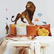 transform your room with the mighty simba - the lion king peel and stick wall decals by roommates! logo