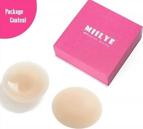 img 3 attached to Reusable Round Silicone Nipple Covers For Women - MIILYE Non-Adhesive Self-Adhesive Pasties