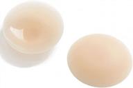 reusable round silicone nipple covers for women - miilye non-adhesive self-adhesive pasties logo