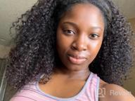 img 1 attached to Get Gorgeous Ocean Wave Curls With ALLRUN Brazilian Virgin Human Hair 3 Bundles + Closure Set review by Mark Caperton