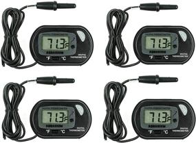 img 4 attached to 🌡️ GuDoQi Aquarium Thermometers: 4 Pack of Digital Water Thermometers with Suction Cup for Fish Tank, Aquarium, and Marine Reptile Habitat Temperature Monitoring
