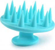 revitalize your hair and scalp with bestool silicone shampoo brush - dandruff treatment, hair growth and stress release in one (cyan) logo